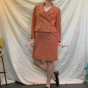 💅🙏VINTAGE DOUBLE BREASTED JACKIE O DRESS SUIT🙏
